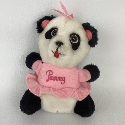 Hallmark Heartline Shirt Tales Pammy Panda Bear 7'' Plush Stuffed Vintage 1981