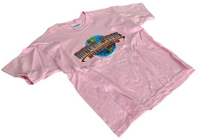Gildan Youth Universal Studios Hollywood Graphic Pink Shirt Size XS