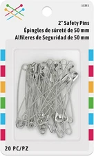 Prym Large 20 PC Safety Pins, L, Zinc Count Large, 