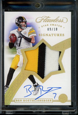 2020 Panini Flawless Ben Roethlisberger Star Swatch Signatures Auto /10 GOLD