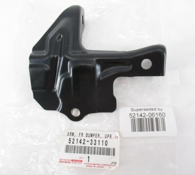 Genuine OEM Toyota 52142-06160 Driver Front Bumper Upper Arm 2018