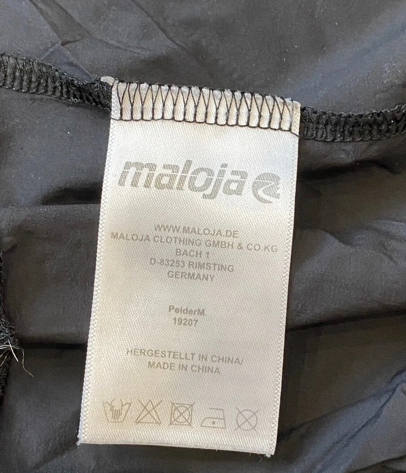 Maloja PeiderM Windblock Ladies Cycling Black Vest Medium - Image 3 of 4