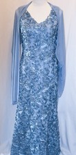 NEW NWT Alex Evenings Women's Long Sleeveless Dress/Shawl Size 8P