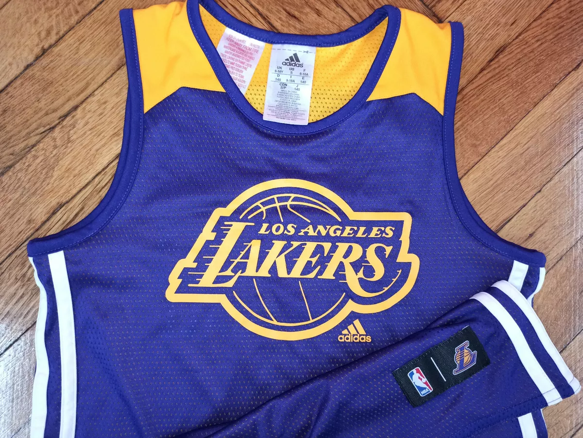 Los Angeles Lakers Jersey Adidas Reversible Kids NBA Shirt