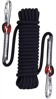 Aoneky 10mm Static Outdoor Rock Climbing Rope Fire Escape Safety Rappelling 65ft
