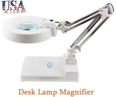 Electronic Adjustable Led Desk Lamp Magnifier 10x Magnifying Glass