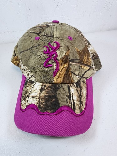 Browning Camo Hot Pink/Purple deer adjustable Cap/Hat - Picture 2 of 7