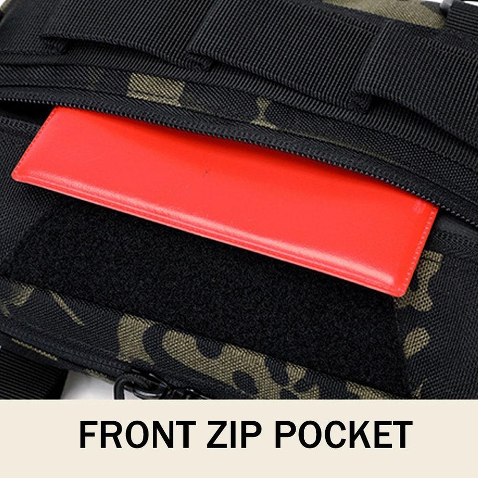 Men's Chest Rig Vest Outdoor Harness Bag Hiking Pouch Crossbody