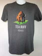 CELESTIAL SEASONINGS "Tea Buff" T-Shirt Morning Thunder Buffalo, New with Tags