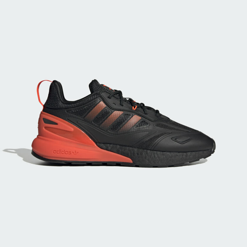Adidas Originals Men's Black Red ZX 2K BOOST 2.0 SHOES GZ7735 | eBay