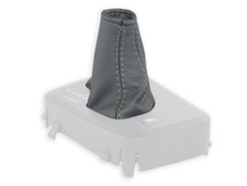 SCHALTMANSCHETTE FÜR VOLVO V70 XC70 00-07 geartronic SCHALTSACK LEDER GRAU