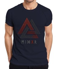 Valknut Norse Odin's Knot Rune Symbol Viking Vintage Grunge Men's T-Shirt