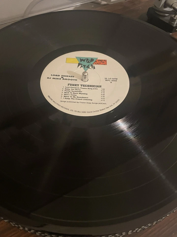 Lord Finesse & DJ Mike Smooth ‎– Funky Technician 1990 OG 12” Vinyl WPL 2003 - Image 3 of 4