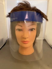 MEDICAL  FACE SHIELD-INTCO . Qty 25 NEW  Elastic Band One Size Fits All Adults