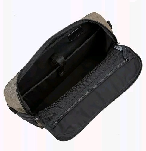 ANTLER Tundra Messenger Bag Khaki Business Travel Laptop Shoulder Strap Cabin - Photo 3/9