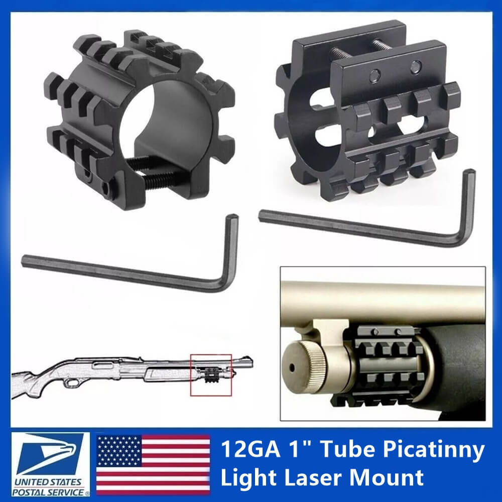 Shotgun Magazine Tube Mount For Remington 870 & Mossberg 500 12 Gauge