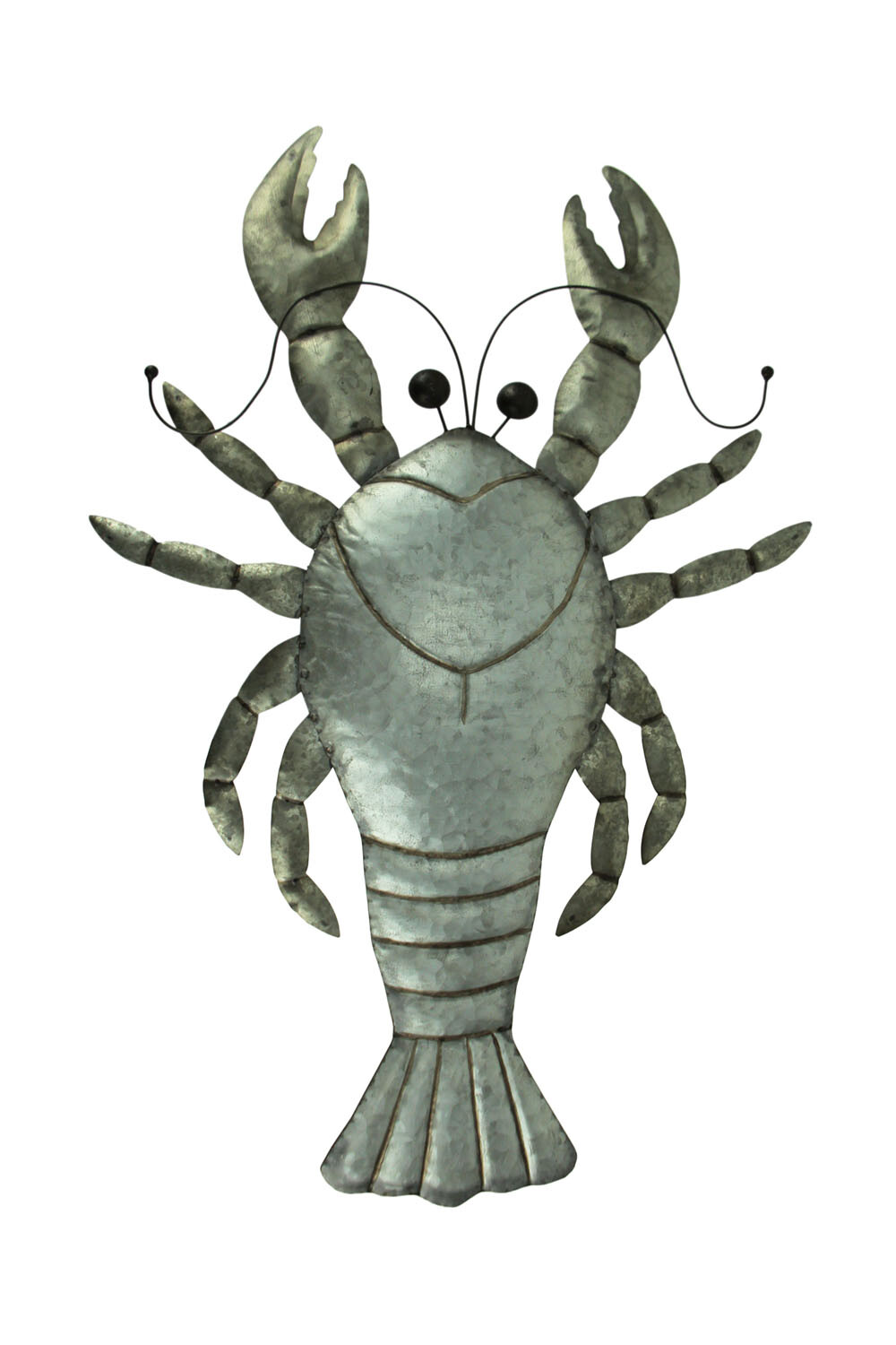 Scratch & Dent Rustic Metal Lobster Coastal Decor Wall Sculpture Large