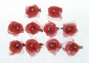 Détails Sur Petit Corail Pêche Nuptial Pince Cheveux Fleur Et Broche Arrière Mariages