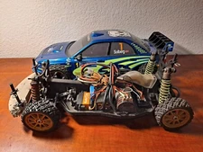 Team Losi XXX4 4X4 Rally RC Sabaru Body With Savox 258TG Servo,Castle ESC & More