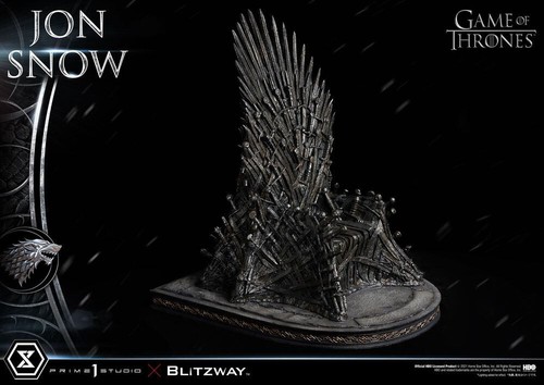 GAME of THRONES: JON SNOW with THRONE 1/4 STATUE 60 cm PRIME 1 STUDIO – BLITZWAY - Imagen 19 de 22