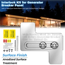 Generator Interlock Kit For Siemans Challenger Westinghouse 200 Amp Panel Billet