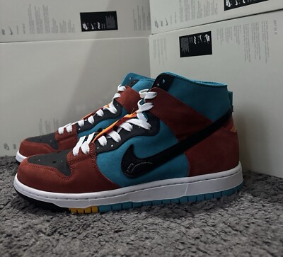 Nike SB Dunk Hi Decon QS DI ORR GREENWOOD FQ1775 400 - UK 7,5