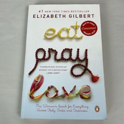 Eat Pray Love Elizabeth Gilbert SEE PICS Italy India Indonesia trade  paperback