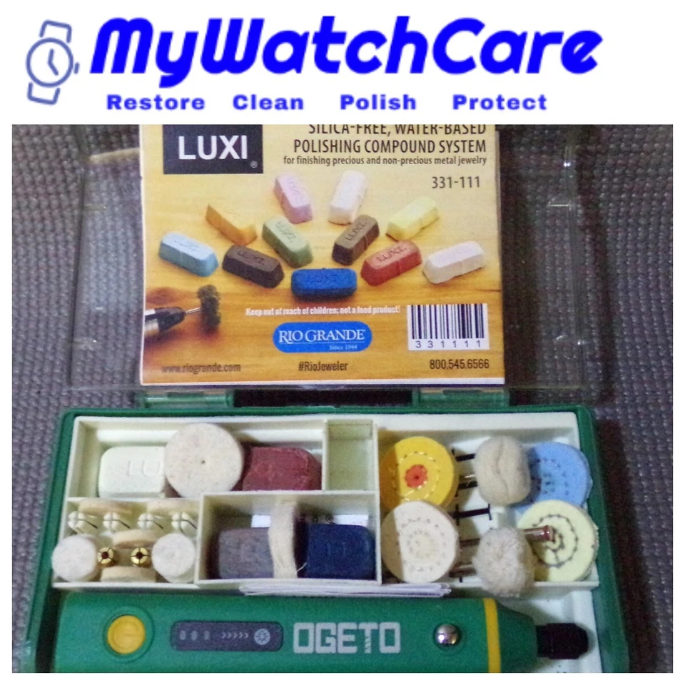 Kit de limpieza, pulido y eliminación de arañazos de reloj 115 piezas con guía paso a paso Foto 3 de 4