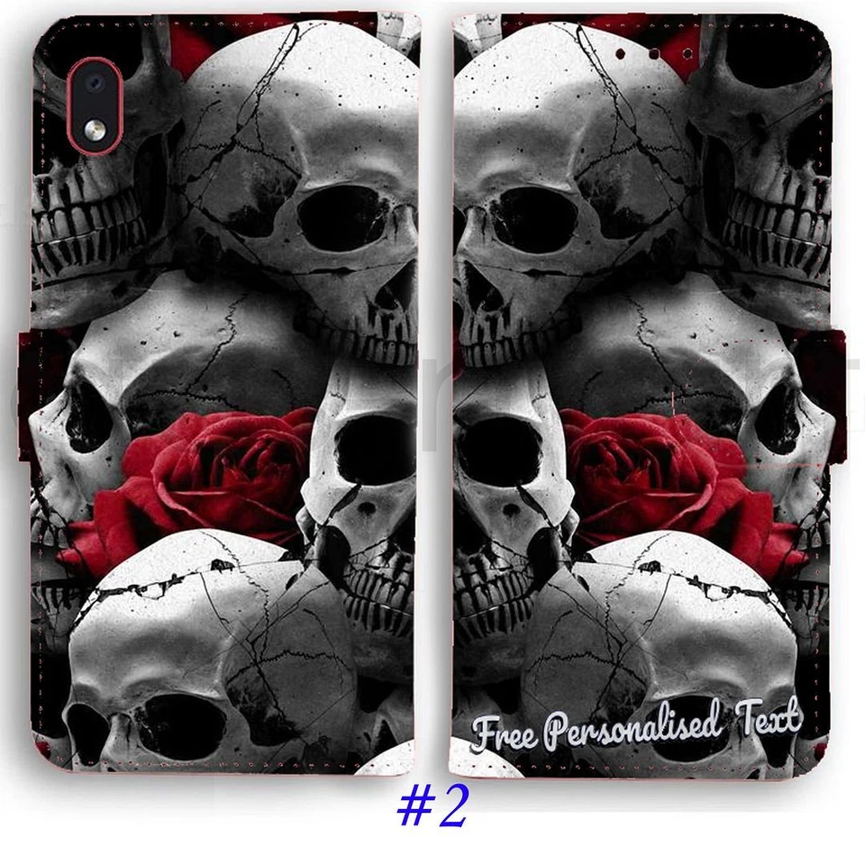 Funda de teléfono con texto personalizada para Huawei G8/Mate 40/30/20/10/9/8 - Diseño de calavera Foto 3 de 4