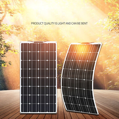 100W 18V High Flexible Solar Panel Monocrystalline Silicon For Car RV Boat Home