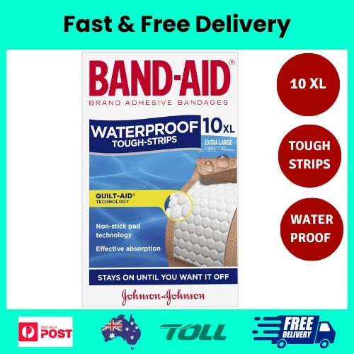 Band Aid Tough Strip Extra Large First Aid Medical Protection 10 packs AU - Picture 1 of 2