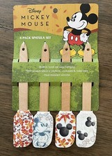 Autumn Disney Mickey And Minnie Mouse 4 Pack Spatula Set. NEW