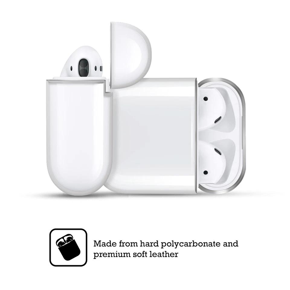 FUNDA OFICIAL DE CRISTAL DURO TRANSPARENTE CON LOGOTIPOS DE PELÍCULAS DE LA LIGA DE LA JUSTICIA PARA AIRPODS Foto 3 de 4