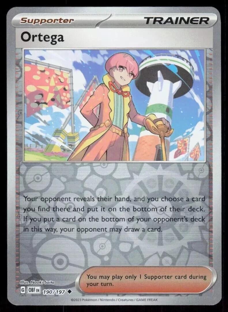 ortega pokemon card Pokemon Card PSA9 Ortega SV3 130/108 SR Super Rare 2023 Japanese PS906
