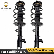 Pair Fit Cadillac XT5 GMC Acadia 2017-2020 Front Shock Struts Assys w/ Electric