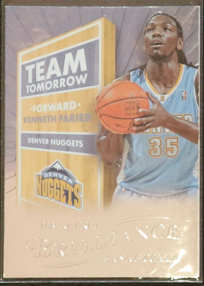 2012-13 KENNETH FARIED PANINI BRILLIANCE TEAM TOMORROW ROOKIE INSERT CARD!