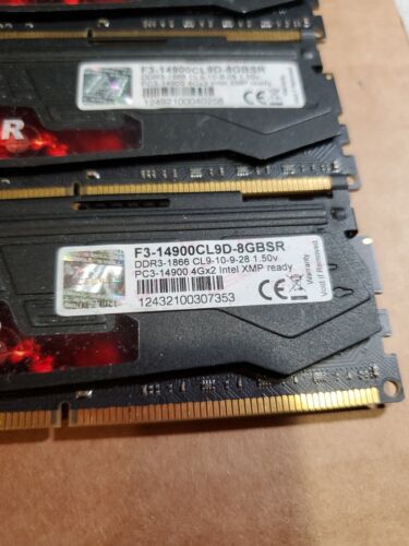(4 Piece) G.Skill Sniper F3-14900CL9D-8GBSR DDR3-1866 16GB (4x4GB) Memory - Picture 2 of 2