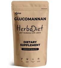 Glucomannan Konjac Fibre Powder Appetite Suppressant Diet Weight Loss Fat Burner