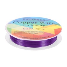 Jewelry Wire 30ft 26 Gauge Brass Craft Jewelry Wrapping Wire Purple
