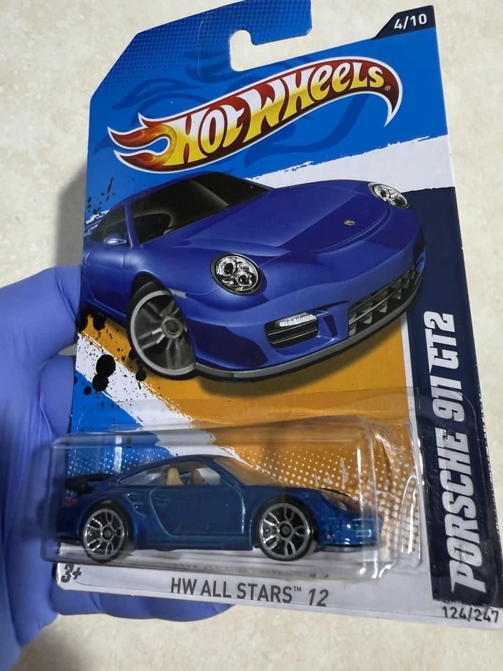 (2) Hot Wheels- 2012 HW 12 Porsche 911 GT2 Blue & 01 GT3 🔥 - Image 3 of 4
