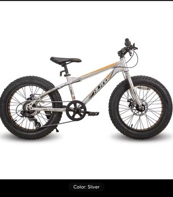 Mountain BIKE 20 Inch Kids Bicycles Fat Tire 5 + Years, Shimano 7-Speed,