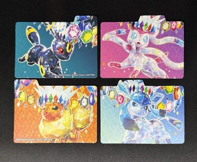4x Prismatic Evolutions Mystery Surprise Box Dividers Pokemon Eeveelutions