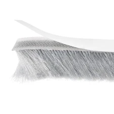 26ftx0.35"x0.9" Seal Brush Weather Stripping Adhesive Sweep Brush Gray