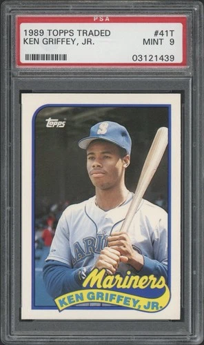 1989 Topps Traded Ken Griffey Jr. RC #41T PSA 9 MINT HOF Seattle Mariners