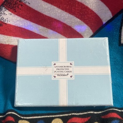 Sealed MICROBAN Antimicrobial Playing Cards Butterflies Box Set Casino Grade