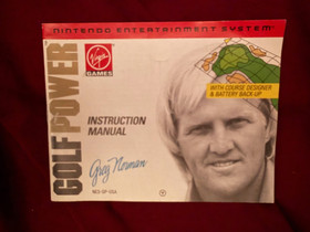 Nintendo NES Greg Norman Golf Power Game w/Case & Instructions