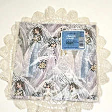 NOS Vintage Wedding Brides Gift Wrap, Two 29x20 Sheets By CharmCraft