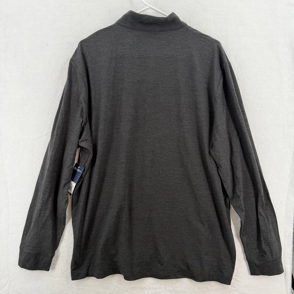 Ben Hogan Performance Pullover Mens XL Gray Quarter Zip Golf Caviar Heather NWT - Image 2 of 4