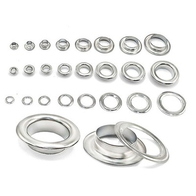 Ösen Rostfrei Edelstahl Metallösen Öse Nieten Hülsen für Stoff Leder Kleidung