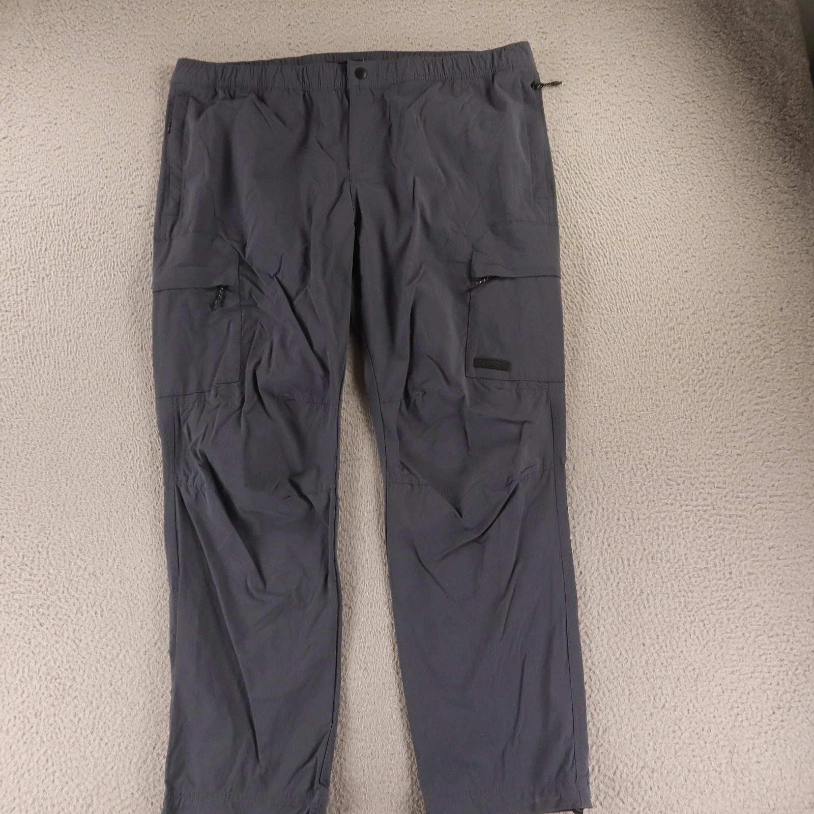 H&M Pants Mens 42x30 Gray Ripstop Outdoor Technical Cargo Pants Hiking Trousers